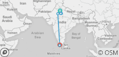  Rundreise Nordindien mit Kovalam - 7 Destinationen 