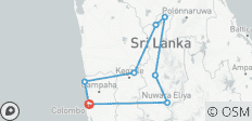  Sri Lanka - Rundreise Paket (5 Tage) - 8 Destinationen 