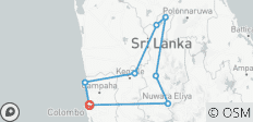  Sri Lanka 5-daagse tourpakket - Privé tour - 8 bestemmingen 
