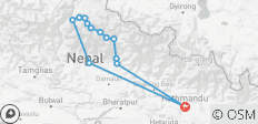  Annapurna Circuit Trek 15 Days - 13 destinations 