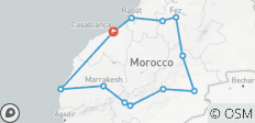  Marokko Rundreise - 12 Destinationen 