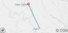  Taj Mahal &amp; Agra Tagesausflug ab Delhi - 2 Destinationen 