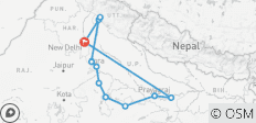  Heilig Noord-India: Delhi, Varanasi, Allahabad, Khajuraho &amp; de Himalaya Ganges - 11 bestemmingen 