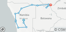  Viaje privado a Namibia, Botsuana, Zimbabue - 14 destinos 