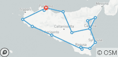  Private Tour of Sicily from Palermo to Palermo - 17 destinations 