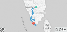  Reise nach Südindien - 14 Destinationen 