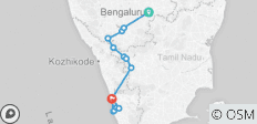  Passage durch Kerala - 13 Destinationen 
