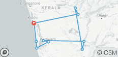  Höhepunkte aus Kerala - 11 Destinationen 