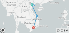  Vietnam - 10 Tage. Abfahrt jeden Montag von Hanoi - 14 Destinationen 