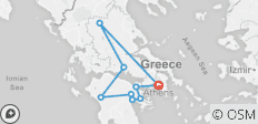  Klassieke rondreis door Griekenland - Nafplio, Olympia, Delphi &amp; Meteora (9 bestemmingen) - 9 bestemmingen 