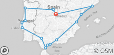  Lo mejor de España y Portugal - clásico, invierno, acaba en Madrid, 15 días - 15 destinos 