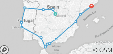  Das Beste von Spanien &amp; Portugal (Klassische Rundreise, Winter, Ende Barcelona, 15 Tage) - 14 Destinationen 