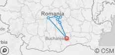  Viaje de aventura a Transilvania en 3 días desde Bucarest - viaje en grupo pequeño - 7 destinos 