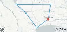  Customized Private Trip to Bangkok, Kanchanaburi &amp; Ayutthaya, Daily Depart - 6 destinations 
