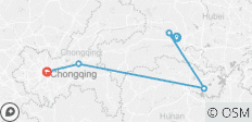  Yangtze River Deluxe Kreuzfahrt 5D/4N von Yichang nach Chongqing: Goldkreuzfahrt nach Yangtze - 3 Destinationen 