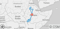  Rundreise Äthiopien inkl. Simien-Nationalpark und Stämme im Omo-Tal (9 Tage) - 16 Destinationen 
