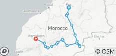  Private 4-Days-Tour from Fes to the Sahara until Marrakech (Private Tour) - 20 destinations 