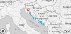  Adriatic Explorer Deluxe One Way Cruise (Dubrovnik - Opatija) Deluxe Superior category MV - 9 destinations 