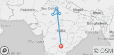 Goldenes Dreieck ab Hyderabad (inkl. Flüge) - 4 Tage - 6 Destinationen 