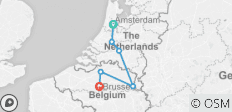  Holland &amp; Belgien zur Tulpenzeit (2024) (Amsterdam nach Brüssel, 2024) - 6 Destinationen 