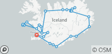  7-daagse Ring Road Rondreis met gids - Ontdek de cirkel van IJsland - 29 bestemmingen 
