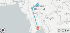  Myanmar Höhepunkte - 3 Destinationen 