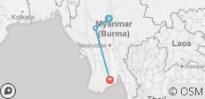  Mandalay, Bagan &amp; Yangon Rundreise - 7 Tage - 3 Destinationen 