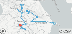  Circuit de groupe dans le Caucase - Géorgie, Arménie et Azerbaïdjan - 29 destinations 