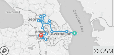  Kaukasus-Gruppenreise - Georgien, Armenien und Aserbaidschan - 29 Destinationen 
