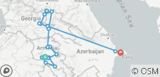  Verkenner van de Kaukasus - Armenië, Georgië en Azerbeidzjan - 22 bestemmingen 