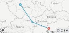  Private Tour: 3 Countries in One Week: Prague - Vienna - Budapest - 3 destinations 