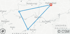  Mystical Marvels: A Journey from Hyderabad to Bijapur &amp; Hampi - 4 destinations 