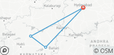  Zeitlose Schätze: Eine Reise von Hyderabad nach Badami &amp; Hampi - 4 Destinationen 