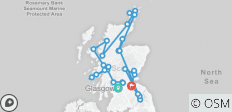  Schottlands Highlands, Inseln und Städte (umgekehrt, 13 Tage) - 26 Destinationen 
