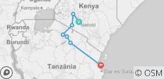  Kenia &amp; Tansania Safari und Badeurlaub auf Sansibar - 13 Tage - 7 Destinationen 