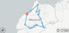  8 dagen van Casablanca op ontdekkingstocht naar Chefchaouen, Fes, Woestijn &amp; Marrakech - 20 bestemmingen 
