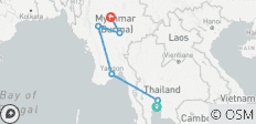  Das Beste von Thailand &amp; Myanmar - 6 Destinationen 