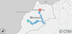  3 dagen 2 nachten van Marrakech naar Fes - Woestijntocht - Overnachting in een luxe kamp - 15 bestemmingen 