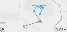  Mt. Kilimanjaro - Route de Machame 8 jours Camp Budget - 13 destinations 