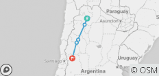  Halbprivate und geführte Tour von Salta nach Mendoza, Fahrt über Route #40 - 5 Destinationen 