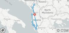  Perlen von Albanien - 8Tage (3 UNESCO-Stätten) - 14 Destinationen 