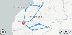  Königsstädte &amp; Sahara Entdeckungsreise ab Marrakesch - 15 Destinationen 