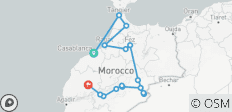  Rondreis door Marokko vanuit Casablanca - 16 bestemmingen 