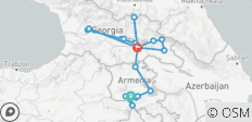  Armenien &amp; Georgien - Eine Reise durch die alten Länder - 21 Destinationen 