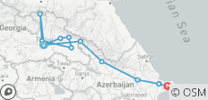  Azerbeidzjan &amp; Georgië Combinatie - Een reis door exotisme, traditie en charme van de oudheid - 12 bestemmingen 