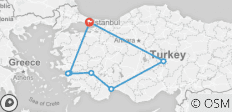  Das Beste aus Istanbul, Kappadokien, Antalya, Pamukkale und Ephesus - 7 Destinationen 