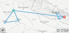  Unglaubliche Indien Rundreise mit magischem Nepal - 14 Tage - 8 Destinationen 