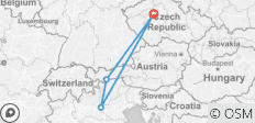  James Bond Europa Tour: Praag - Carlsbad - Solden - Gardameer - 4 bestemmingen 