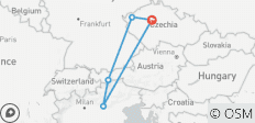  Circuito privado VIP por Europa: Praga - Austria - Italia - 5 destinos 