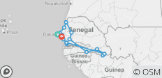  Senegal Safari - 14 Tage/13 Nächte - 16 Destinationen 